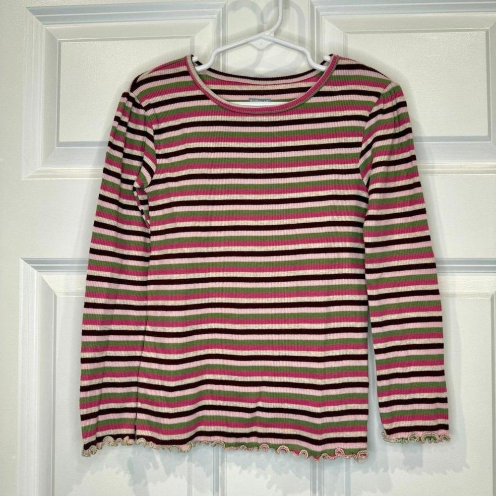 Girls Long Sleeve Striped Shirt Size 5T